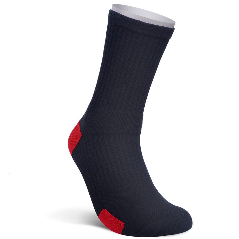 JHM boys Athletic Sport Team Basketball Soccer Crew Socks, 6 Pairs Color#1, 8-11 Years - Image 5